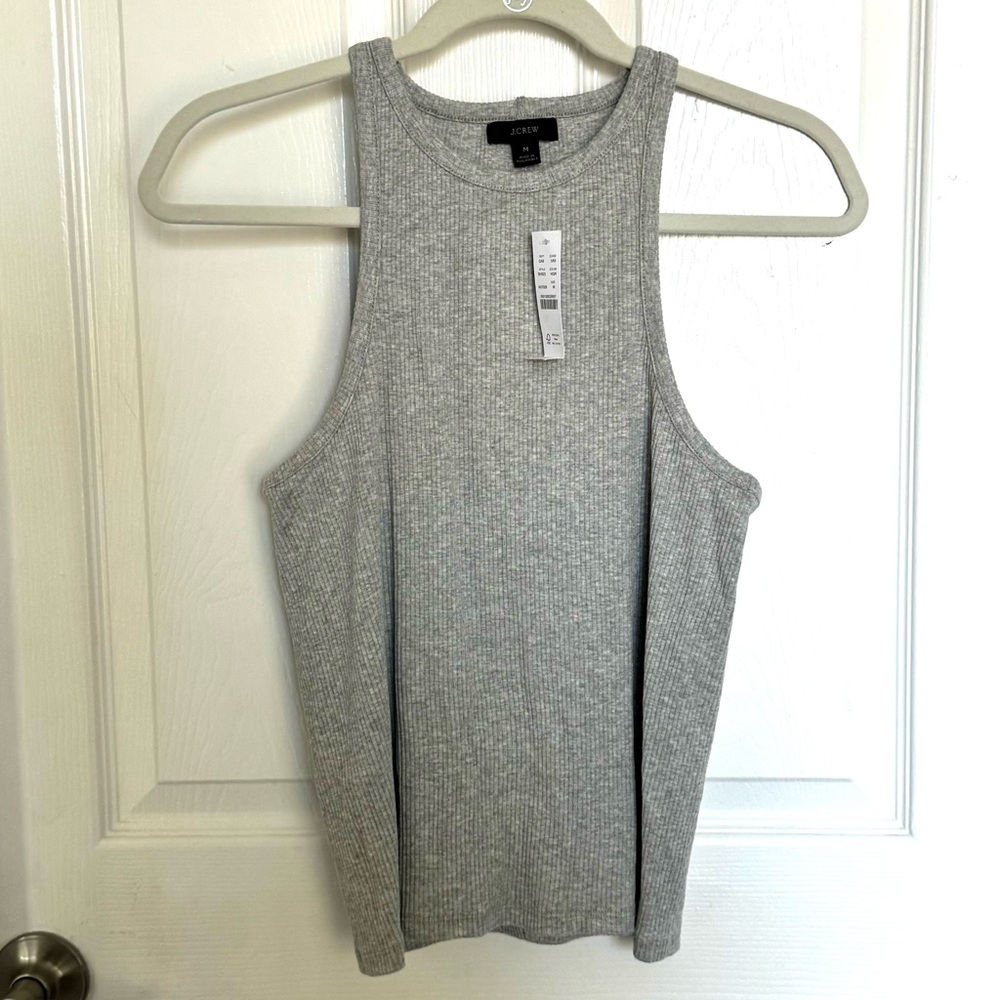 Heather Gray Ribbed J.Crew Tank